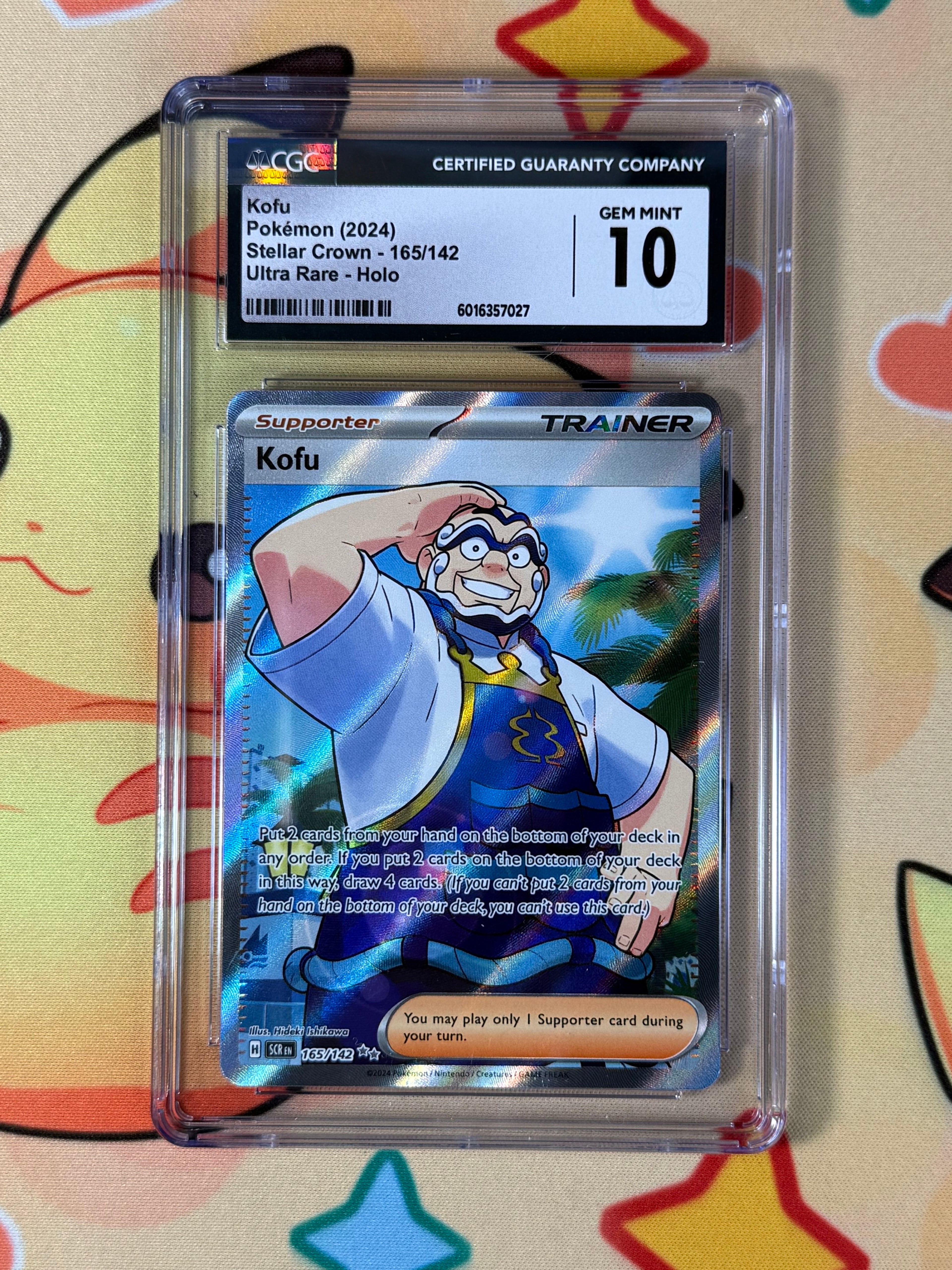 2024 Pokemon Kofu Stellar Crown EN Ultra Rare #165/142 CGC 10 GEM MINT