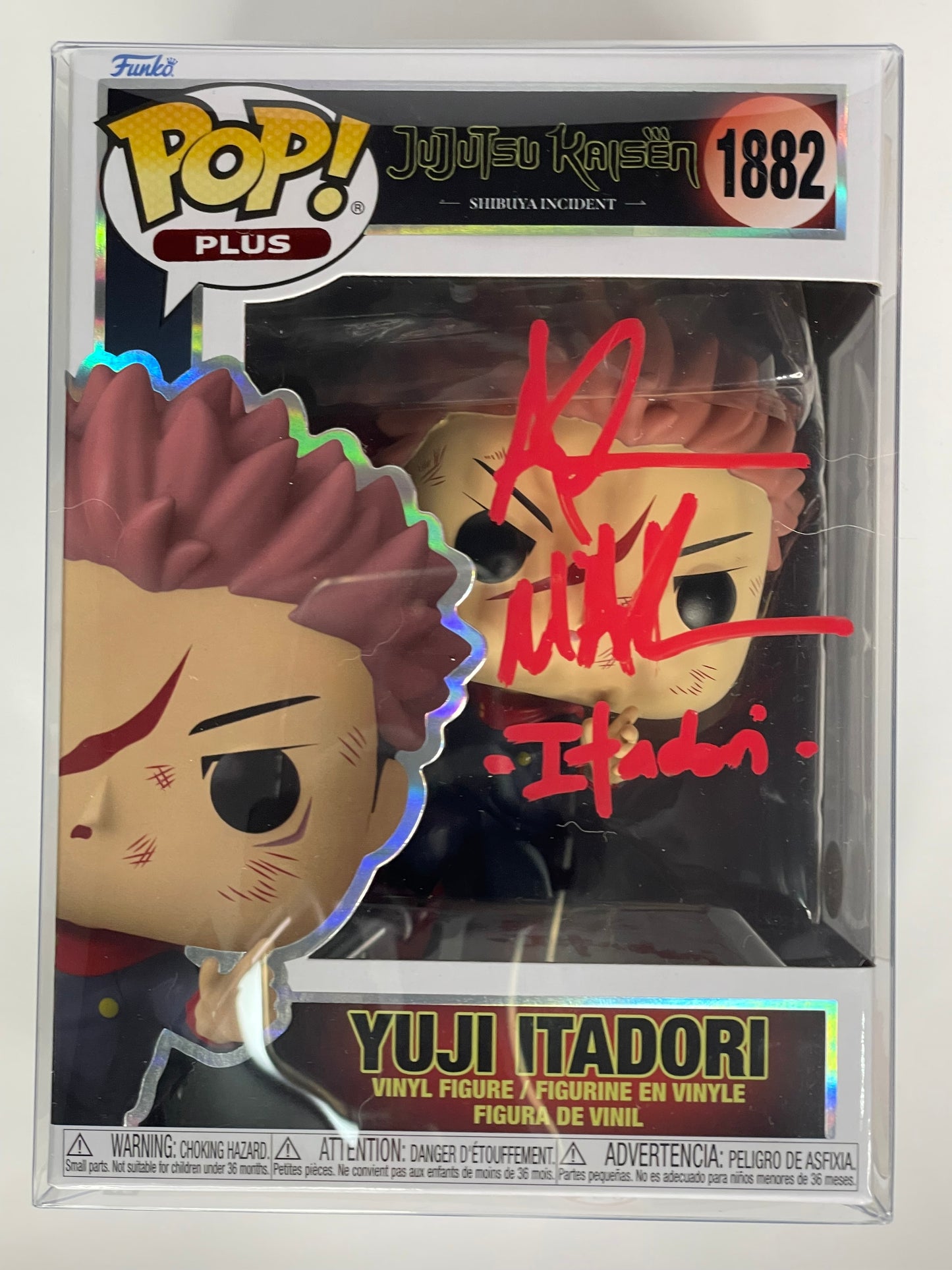 Funko Pop! Plus Jujutsu Kaisen Yuji Itadori #1882 - Signed - JSA