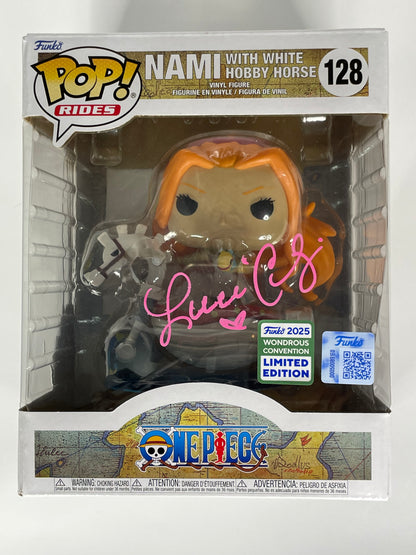 Funko Pop! Rides One Piece Nami with White Hobby Horse #128 - Signed - JSA