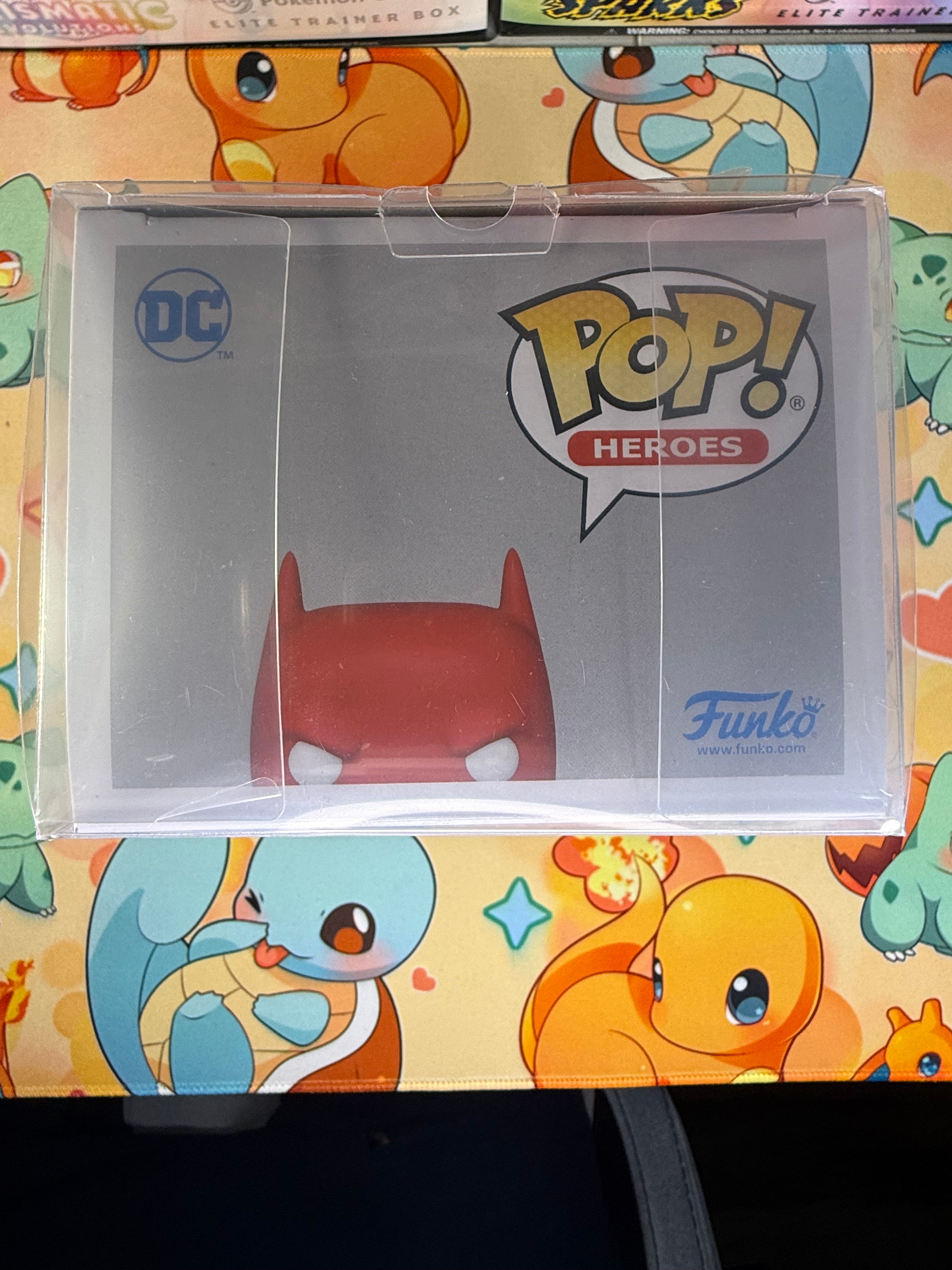 BATMAN/SUPERMAN FUSION 2024 SDCC EXCLUSIVE SHARED STICKER FUNKO POP FIGURE OFFICIAL CON STICKER - SIGNED BY DAN MORA IN RED
