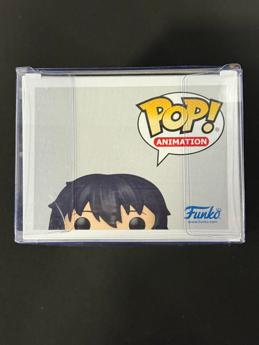Funko Pop! Animation figure in a clear packaging case on a black background