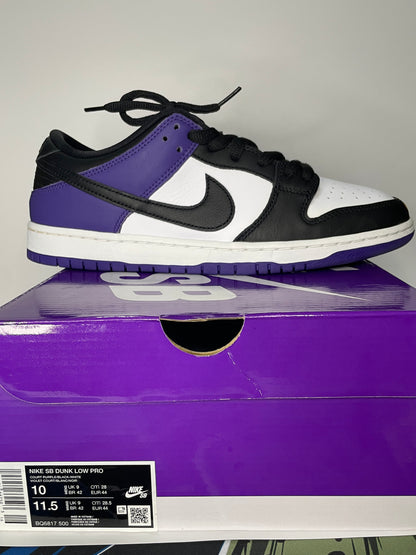 Nike Dunk Low Size 10 Court Purple