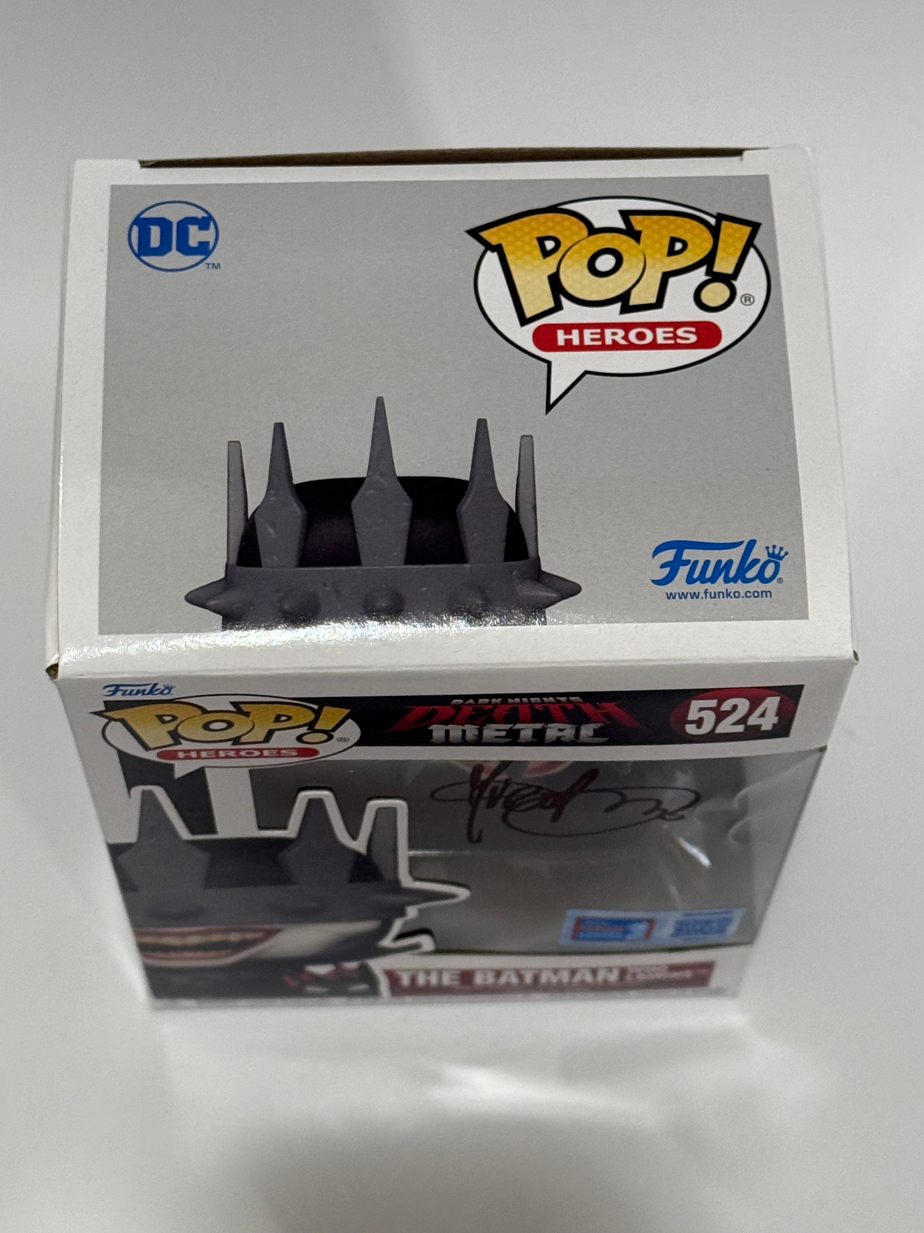Pop Heroes Dark Knights Dark Metal The Batman Who Laughs #524 Signed