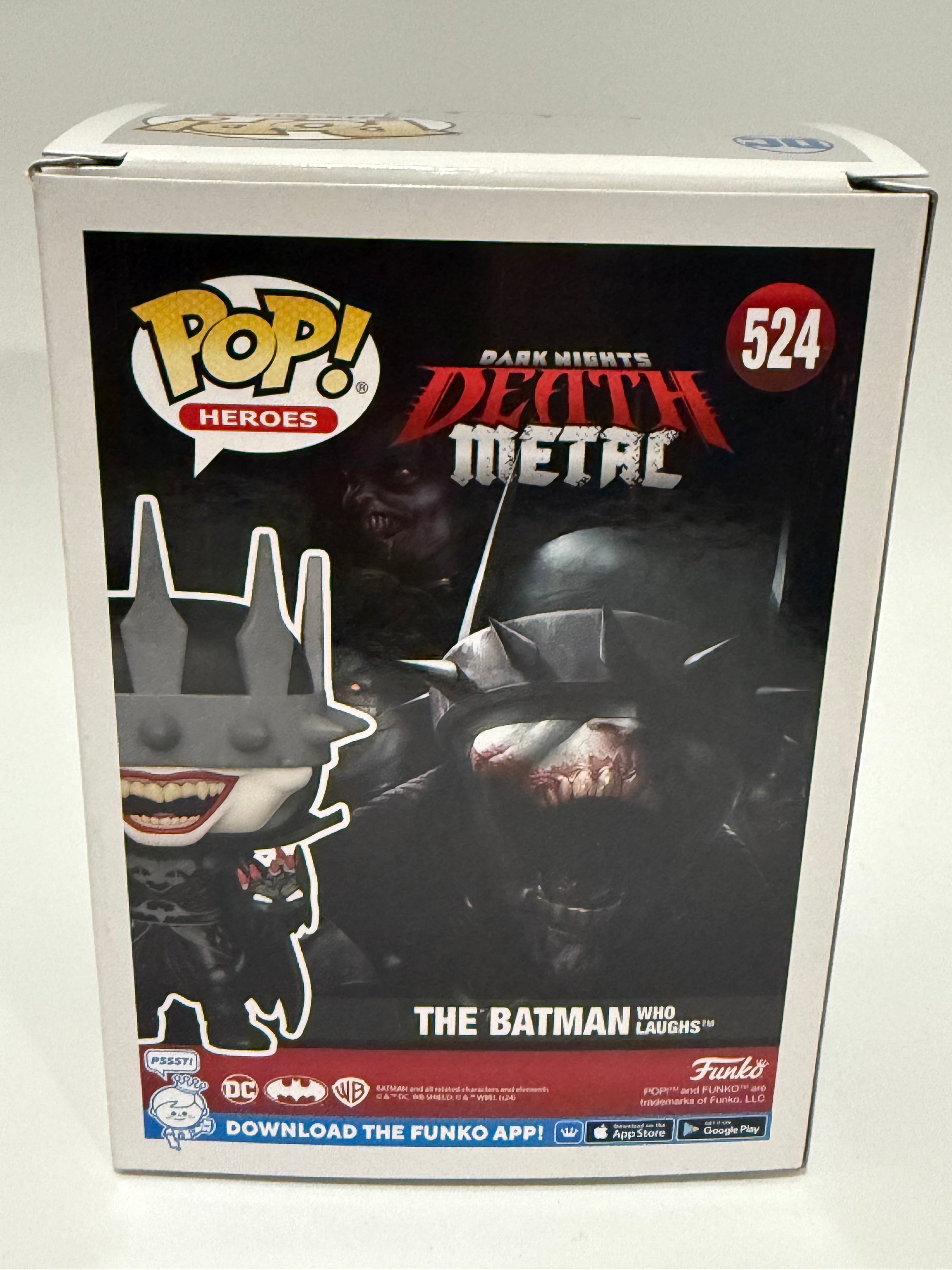 Pop Heroes Dark Knights Dark Metal The Batman Who Laughs #524 Signed