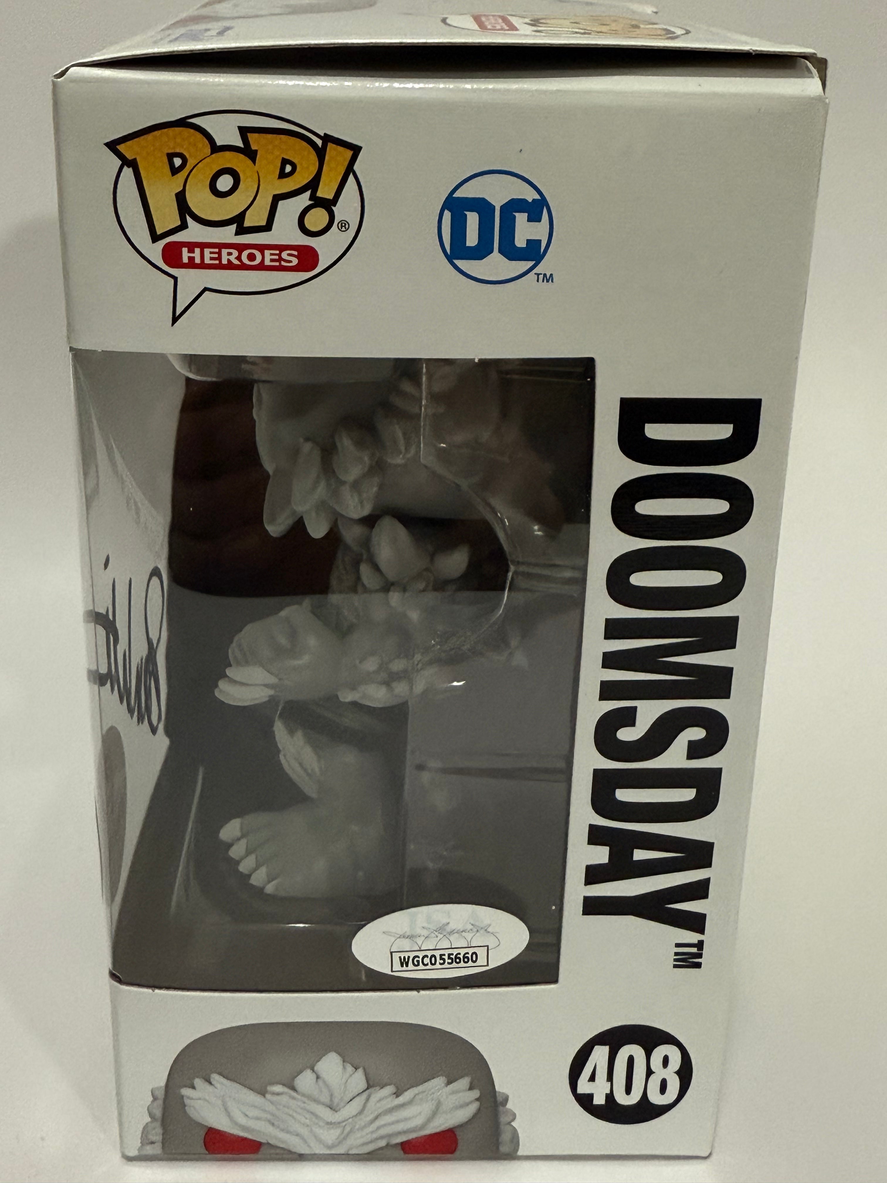Pop Heroes Injustice Gods Among Us Doomsday #408 Signed by Sam Witwer