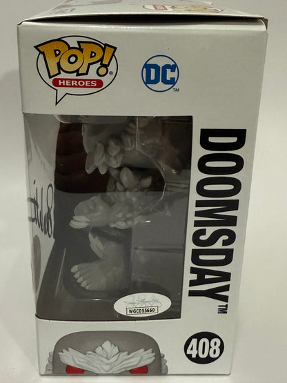 Pop Heroes Injustice Gods Among Us Doomsday #408 Signed by Sam Witwer