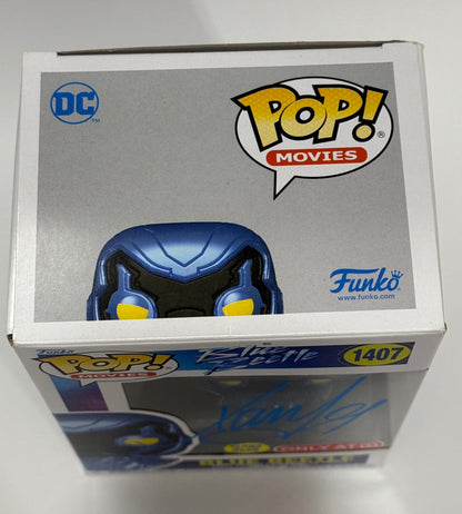 Pop Movies Blue Beetle Blue Beetle #1407 Glow In The Dark Signed