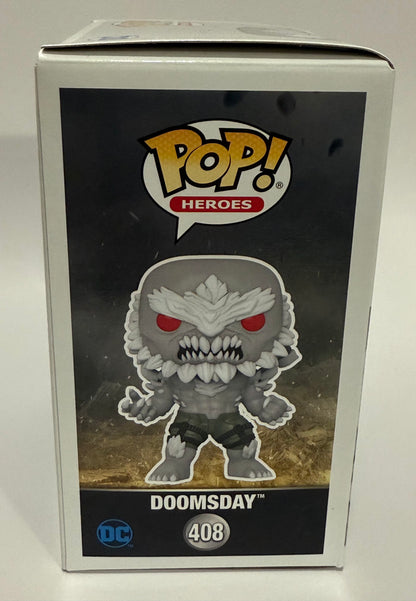 Pop Heroes Injustice Gods Among Us Doomsday #408 Signed by Sam Witwer