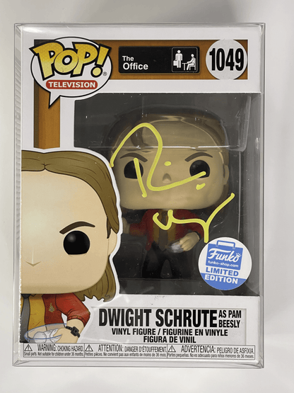 Pop! Television The Office Dwight Schrute As Pam Beesly #1049 Signed by Rainn Wilson