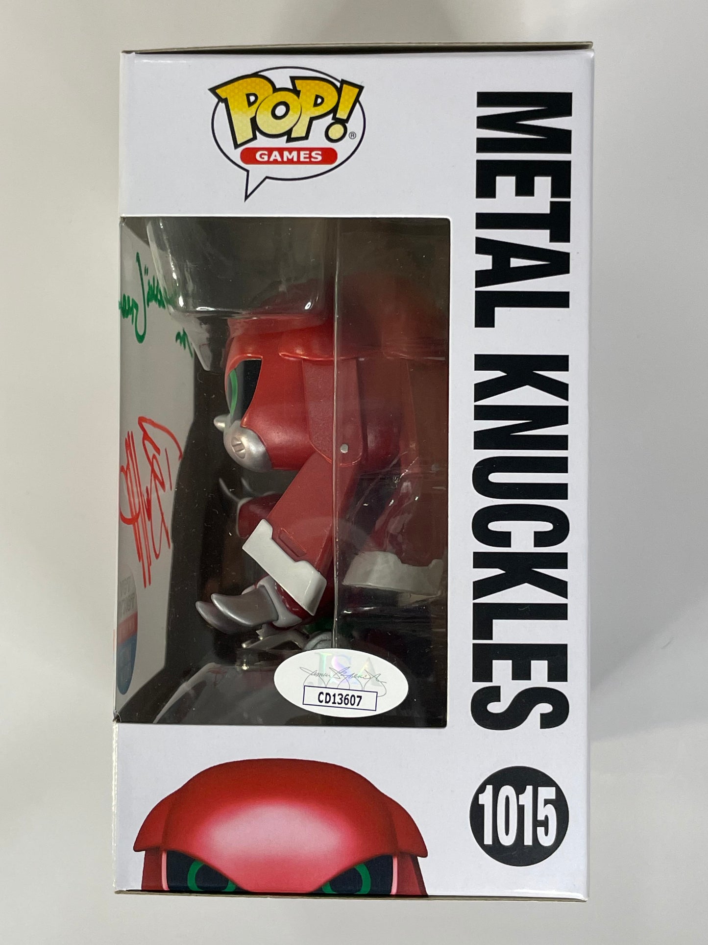 Pop Games Sonic The Hedgehog Metal Knuckles #1015 Signed by Dan Green & Brian Drummond