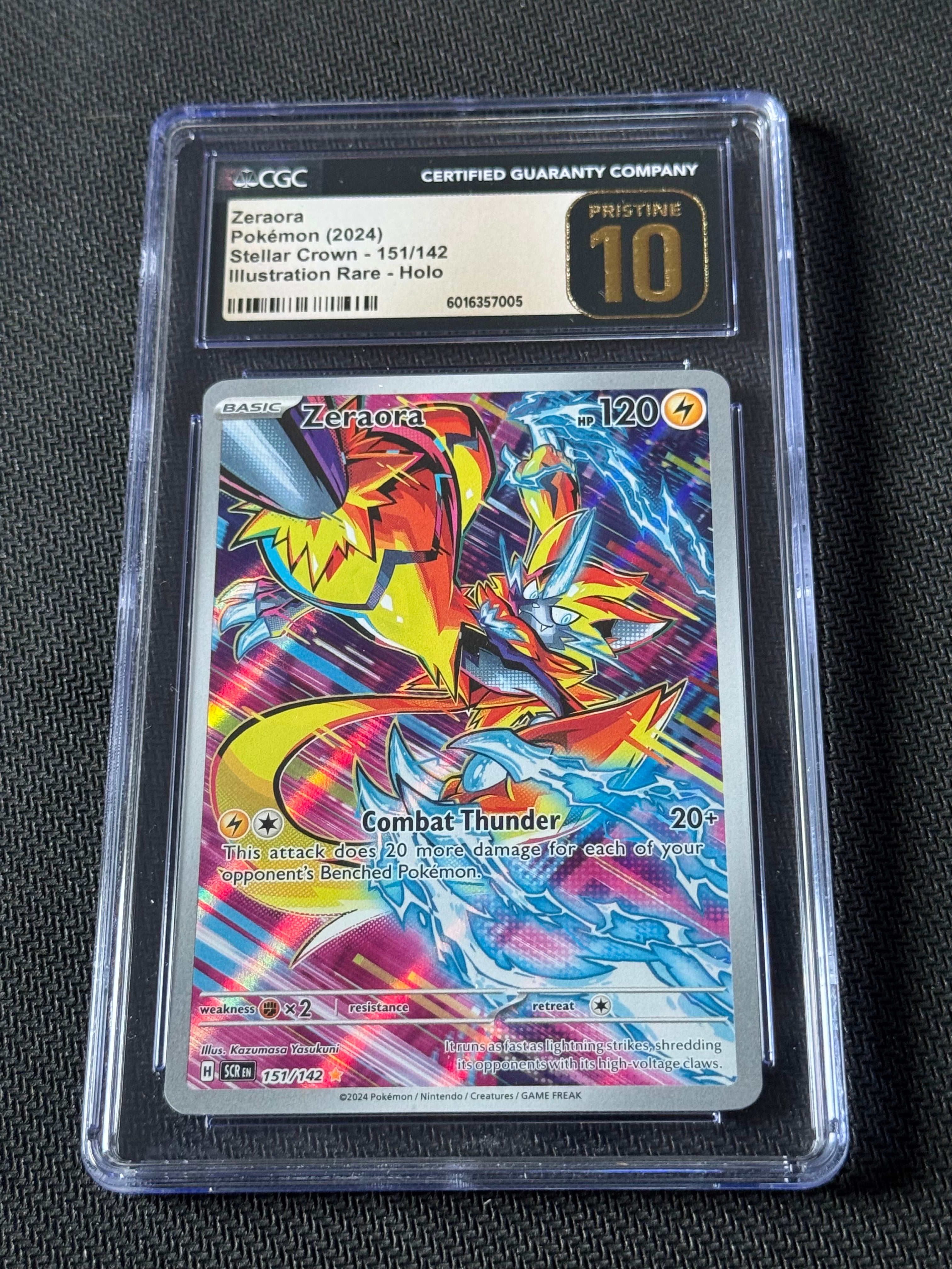 POKEMON TCG: Zeraora : Stellar Crown - 151/142 CGC Pristine 10