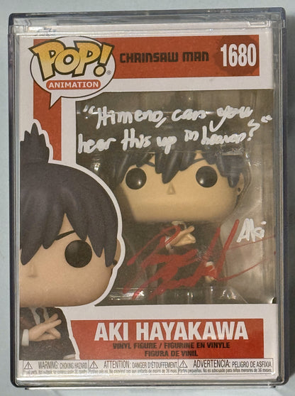 Pop Animation Chainsaw Man Aki Hayakawa #1680 Signed