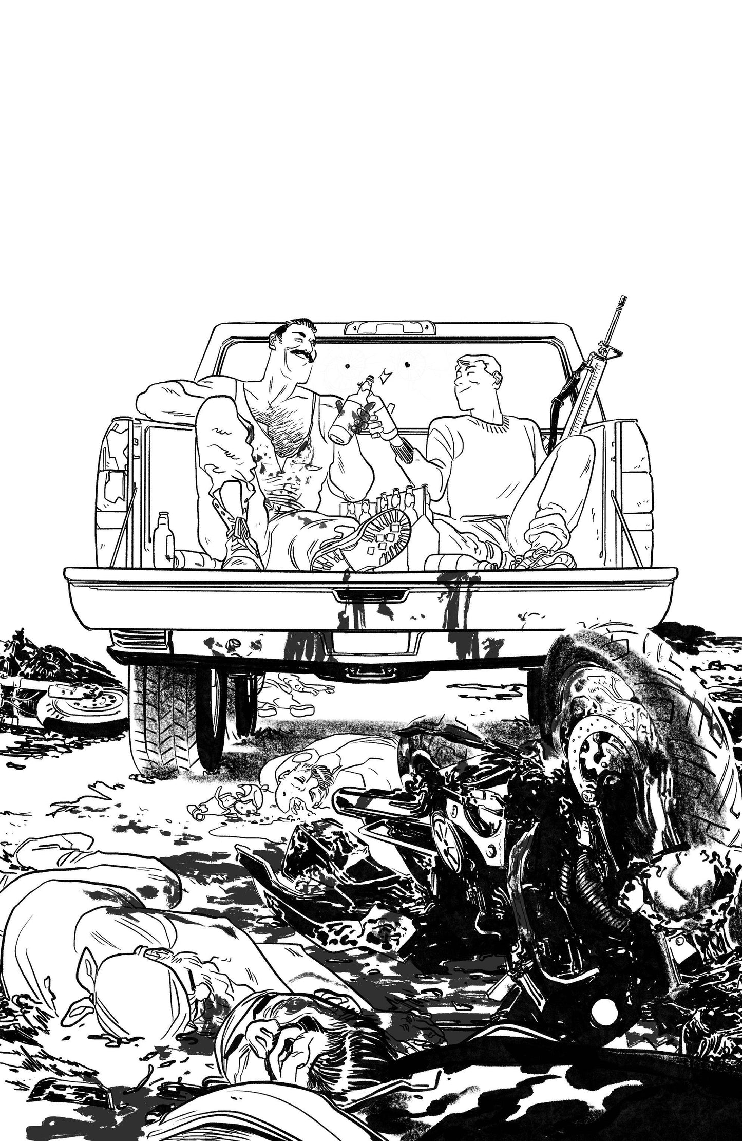 SKYBOUND X #3 CVR F 1:10 B&W HENDERSON