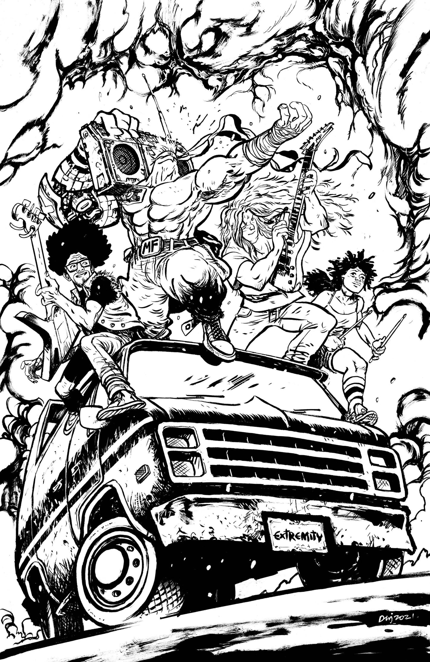 SKYBOUND X #3 CVR G 1:10 B&W JOHNSON