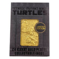 TMNT LIMITED EDITION 24K GOLD PLATED COMIC BOOK COVER INGOT