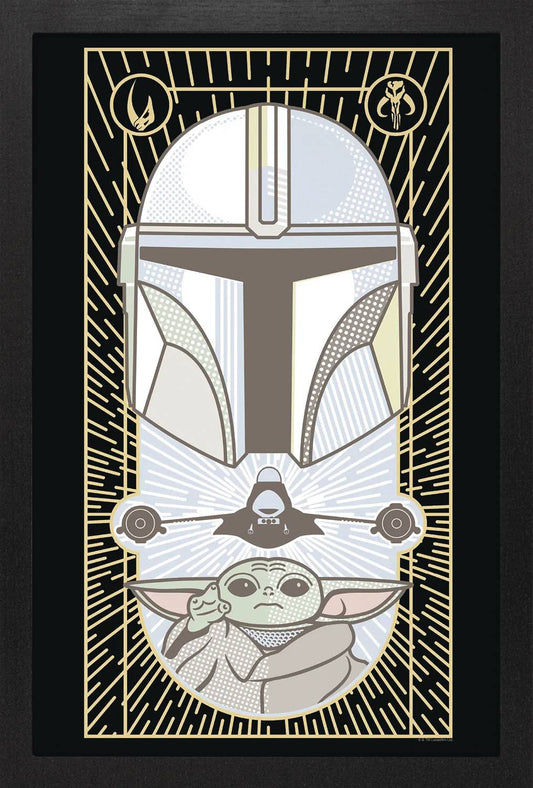 STAR WARS MANDALORIAN S3 LINES 11X17 FRAMED POSTER