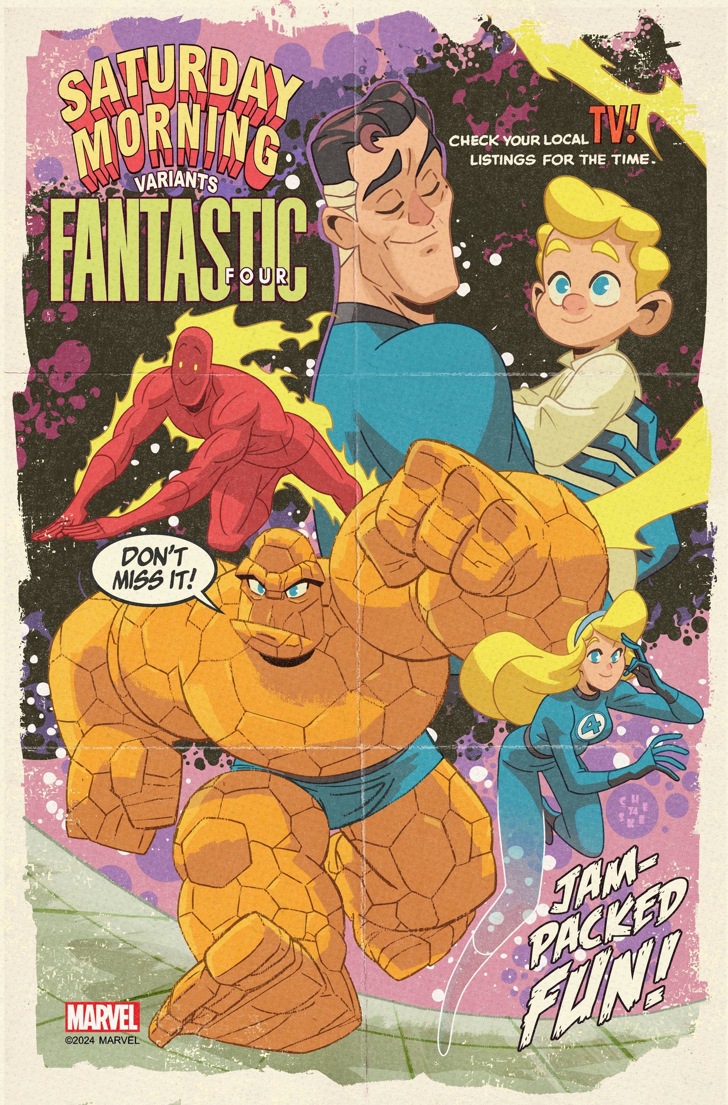 (PRE-ORDER) FANTASTIC FOUR #33 SEAN GALLOWAY SATURDAY MORNING VAR