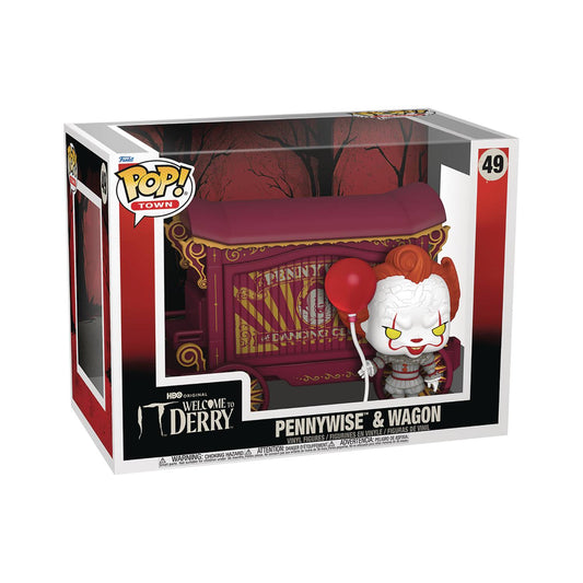 (PRE-ORDER) POP TOWN WELCOME TO DERRY PENNYWISE & WAGON FIG