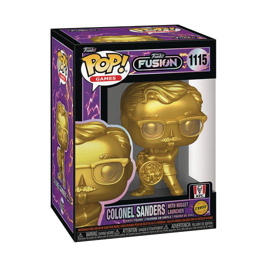 (PRE-ORDER) POP AD ICONS FUNKO FUSION KFC COLONEL SANDERS WITH NUGGET LAUNCHER WITH CHASE FIG