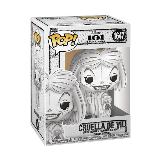 (PRE-ORDER) POP DISNEY SKETCHED CRUELLA DE VIL FIG