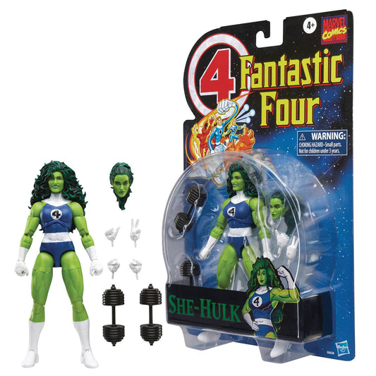 FANTASTIC FOUR LEGENDS RETRO SHE HULK 6IN ACTION FIGURE