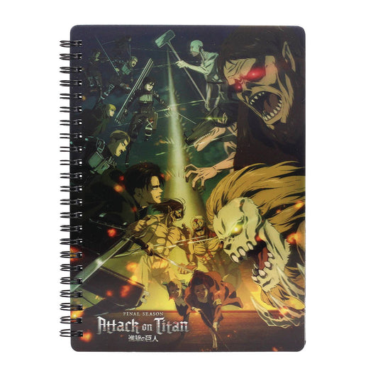 (PRE-ORDER) ATTACK ON TITAN STRUGGLE 3D EFFECT NOTEBOOK