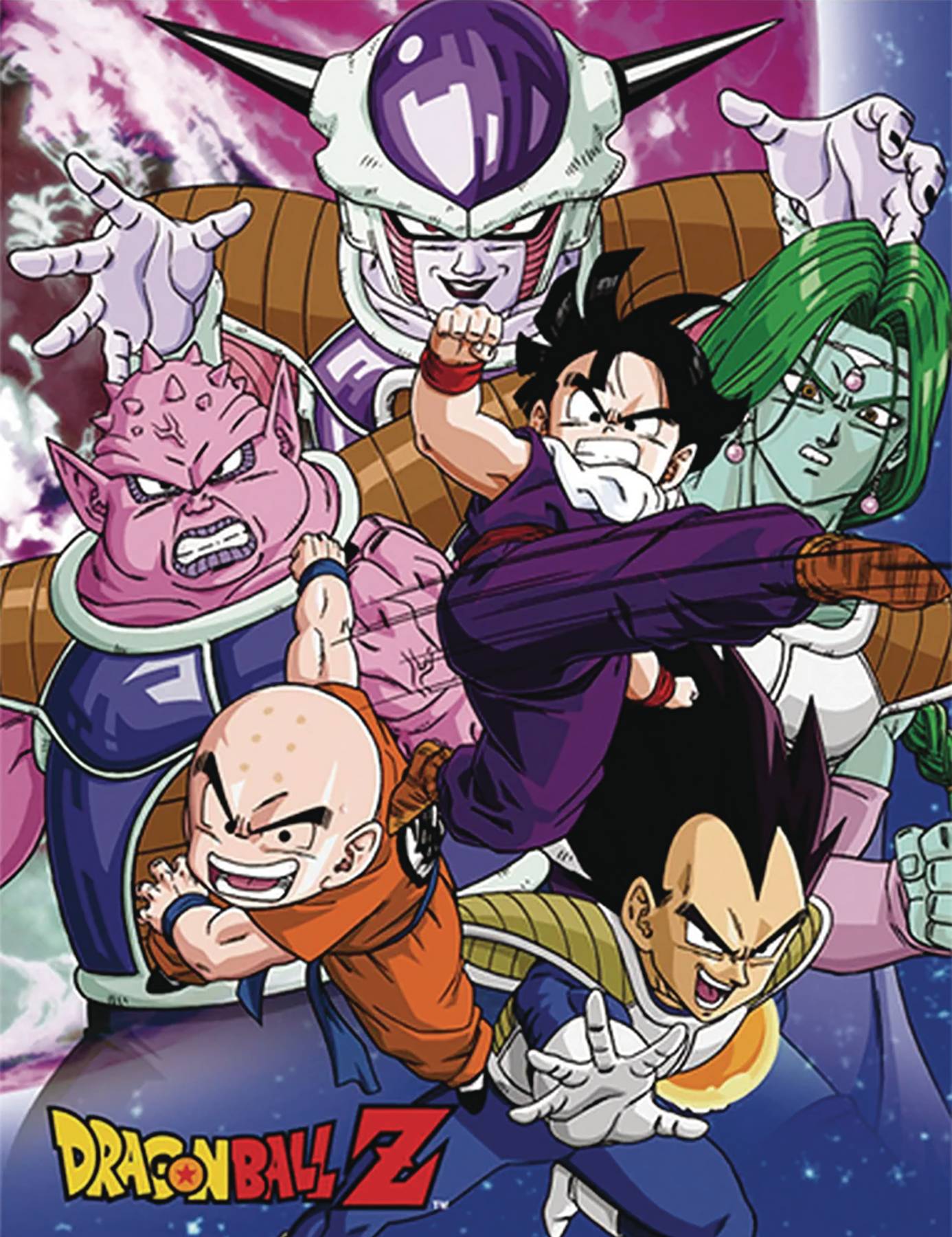 (PRE-ORDER) DRAGONBALL SUPER GROUP 4 SUBLIMATION 60IN THROW BLANKET