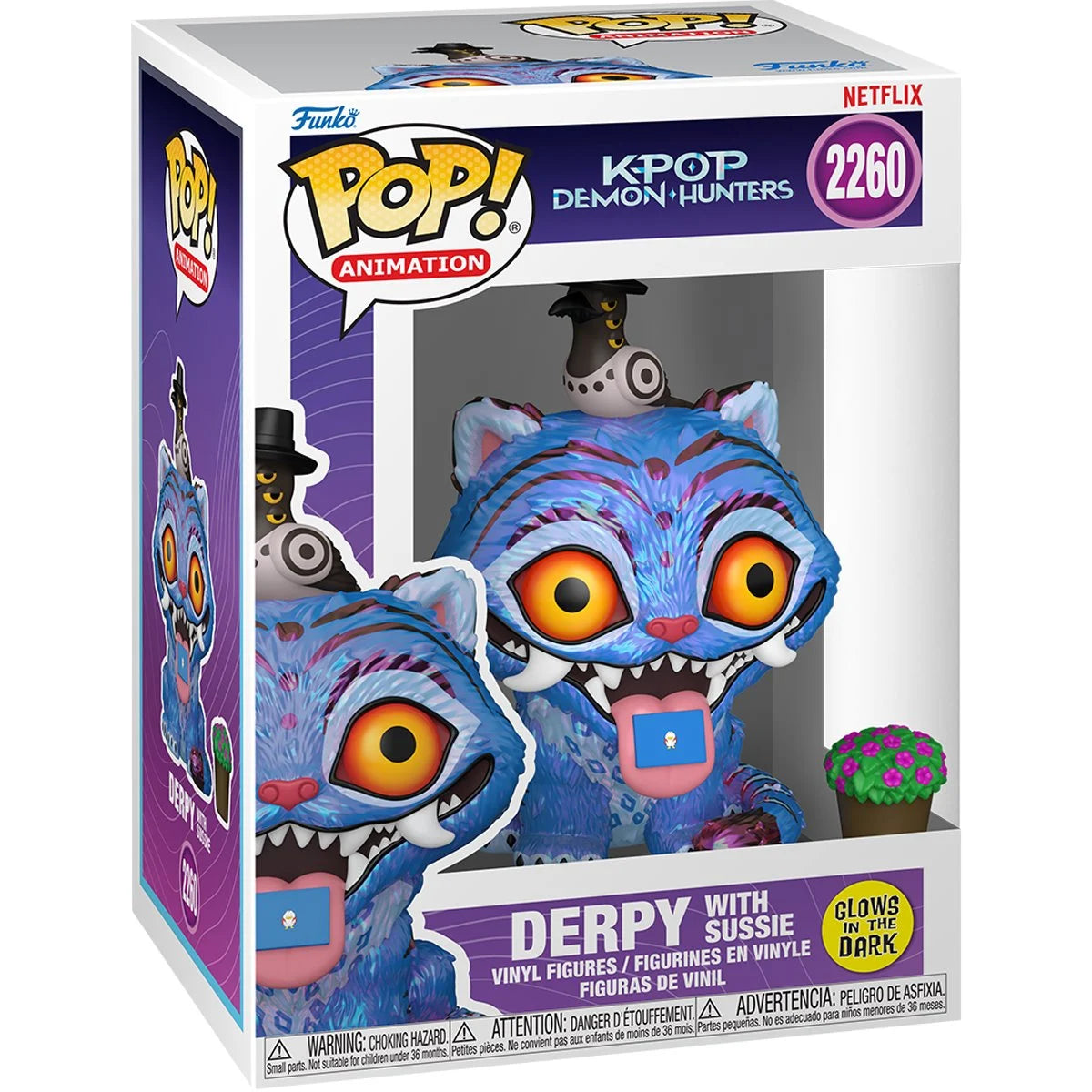 K-Pop Demon Hunters Tiger with Bird Glow In The Dark Pop! Vinyl Figure