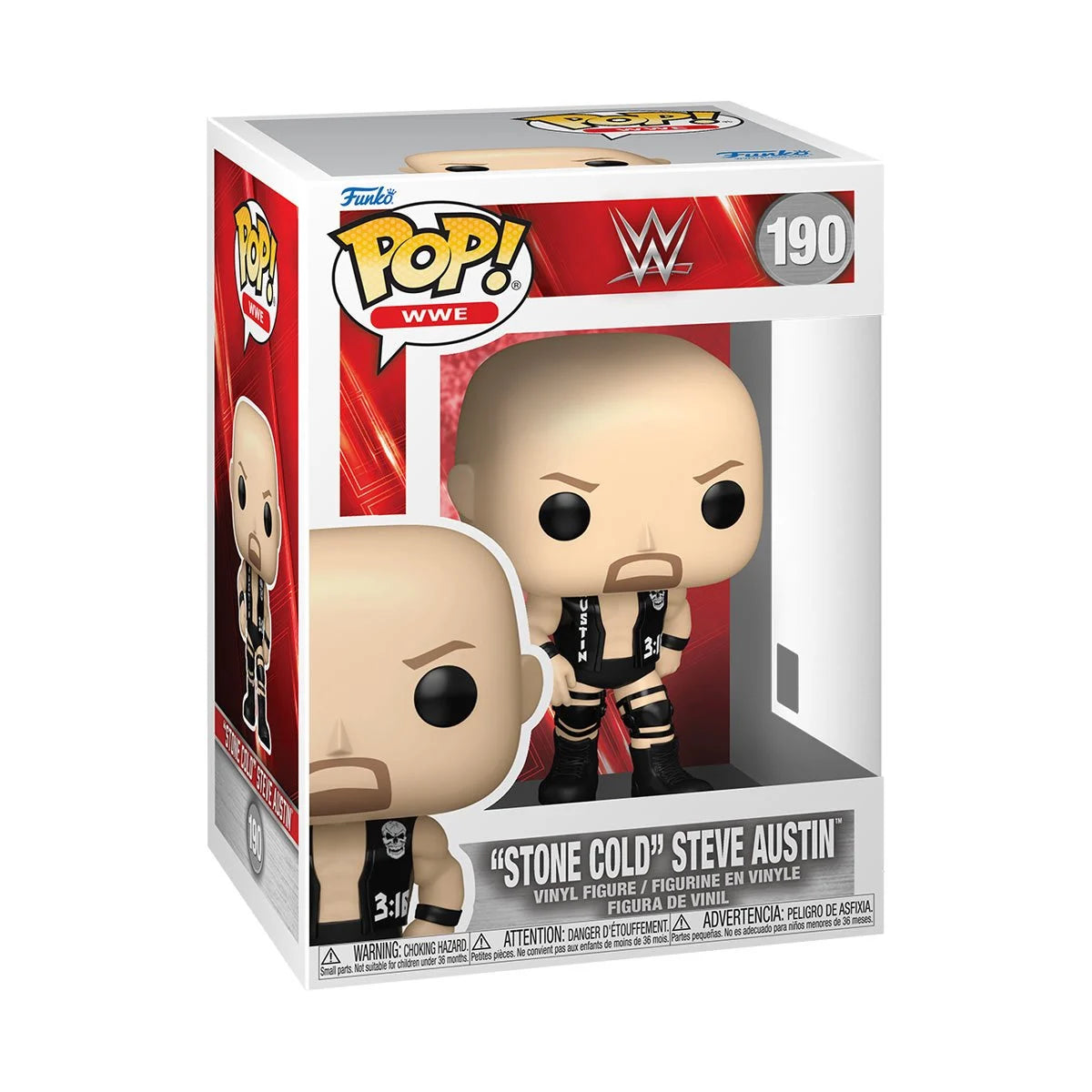 (PRE-ORDER) WWE Stone Cold Steve Austin Funko Pop! Vinyl Figure #190