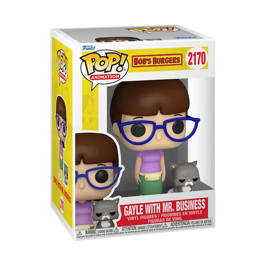 (PRE-ORDER) Bobs Burgers Gayle with Mr. Business Pop! Vinyl and Buddy