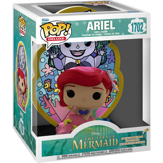 (PRE-ORDER) Little Mermaid Ariel Stained Glass Deluxe Pop! Vinyl Figure