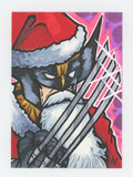 Christmas Marvel Wolverine "Santa" Custom Art Card