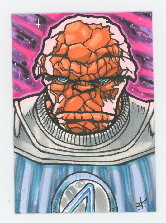 Marvel Fantastic Four The Thing Ben Grimm Custom Art Card