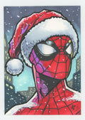 Marvel Spider-Man Peter Parker Christmas Custom Art Card