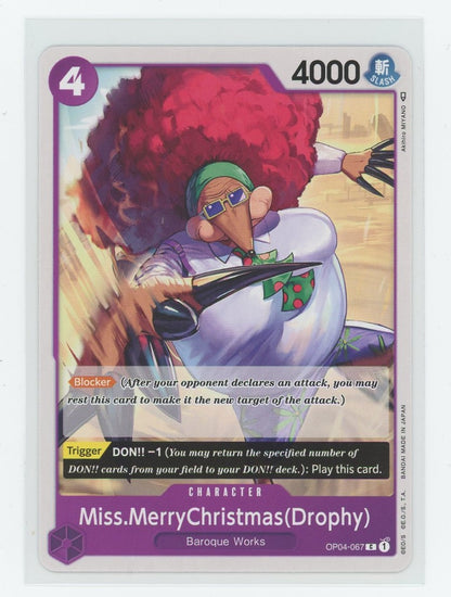 One Piece Card Game - Miss. Merry Christmas(Drophy)(C) - OP04-067