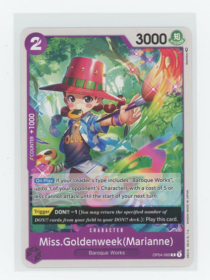 One Piece Card Game - Miss. Goldenweek (Marianne)(C) - OP04-065