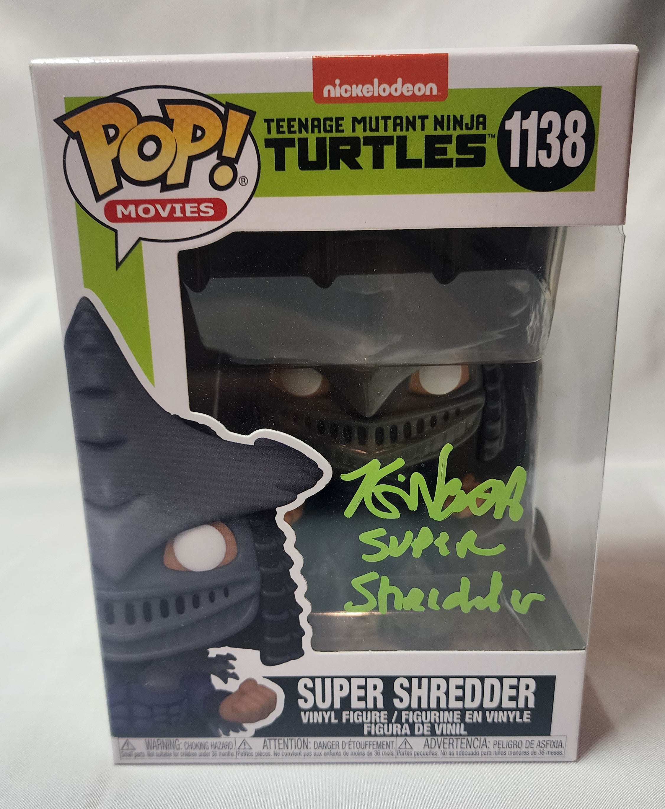 Pop Movies Teenage Mutant Ninja Turtles Super Shredder #1138 Signed