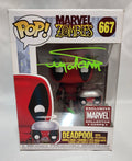 Pop Marvel Zombies Deadpool With Headpool #667 Exclusive Marvel Collection Corps Signed
