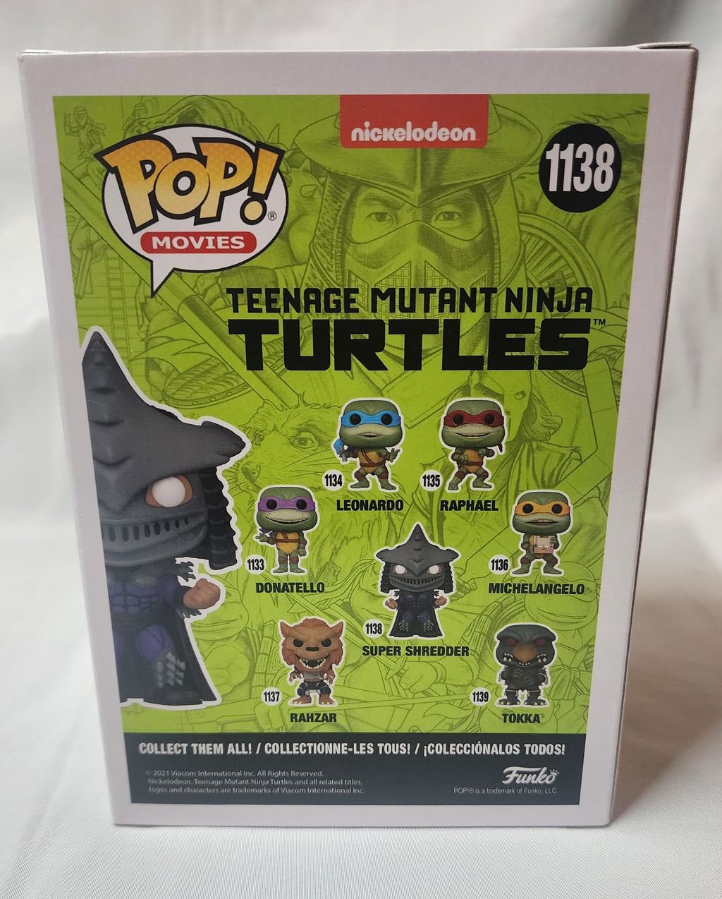 Pop Movies Teenage Mutant Ninja Turtles Super Shredder #1138 Signed