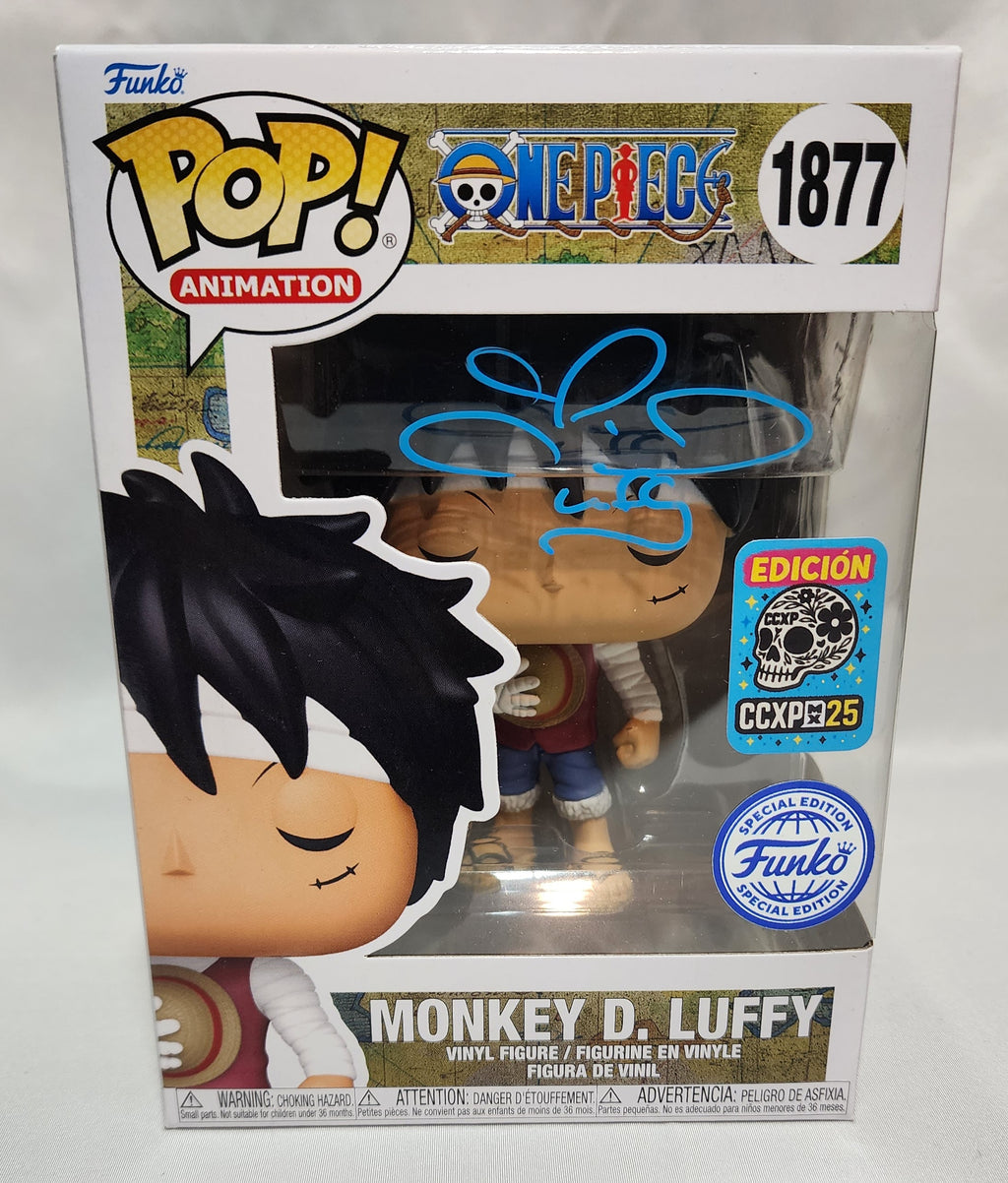 Pop Animation One Piece Monkey D. Luffy #1877 CCXPMX 2025 Limited Edition Signed