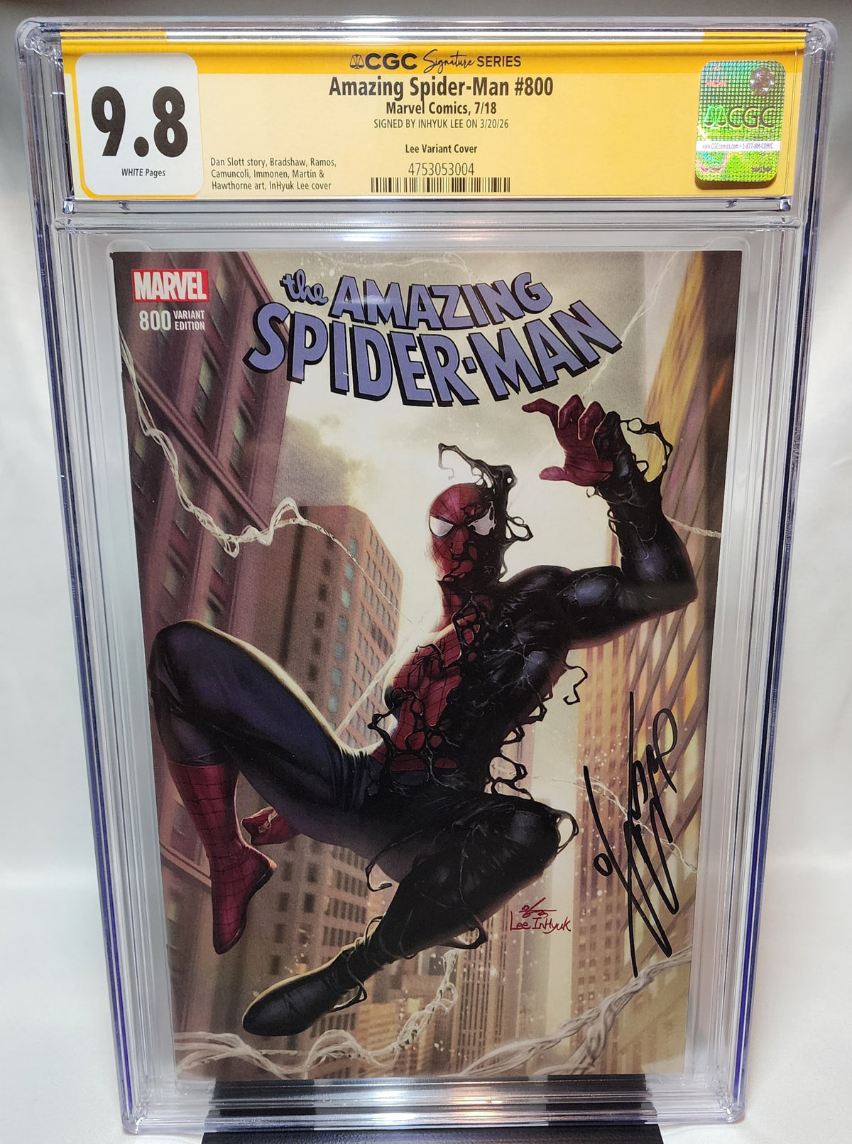 Amazing Spider-Man #800 CGC 9.8 Signature Series Signed