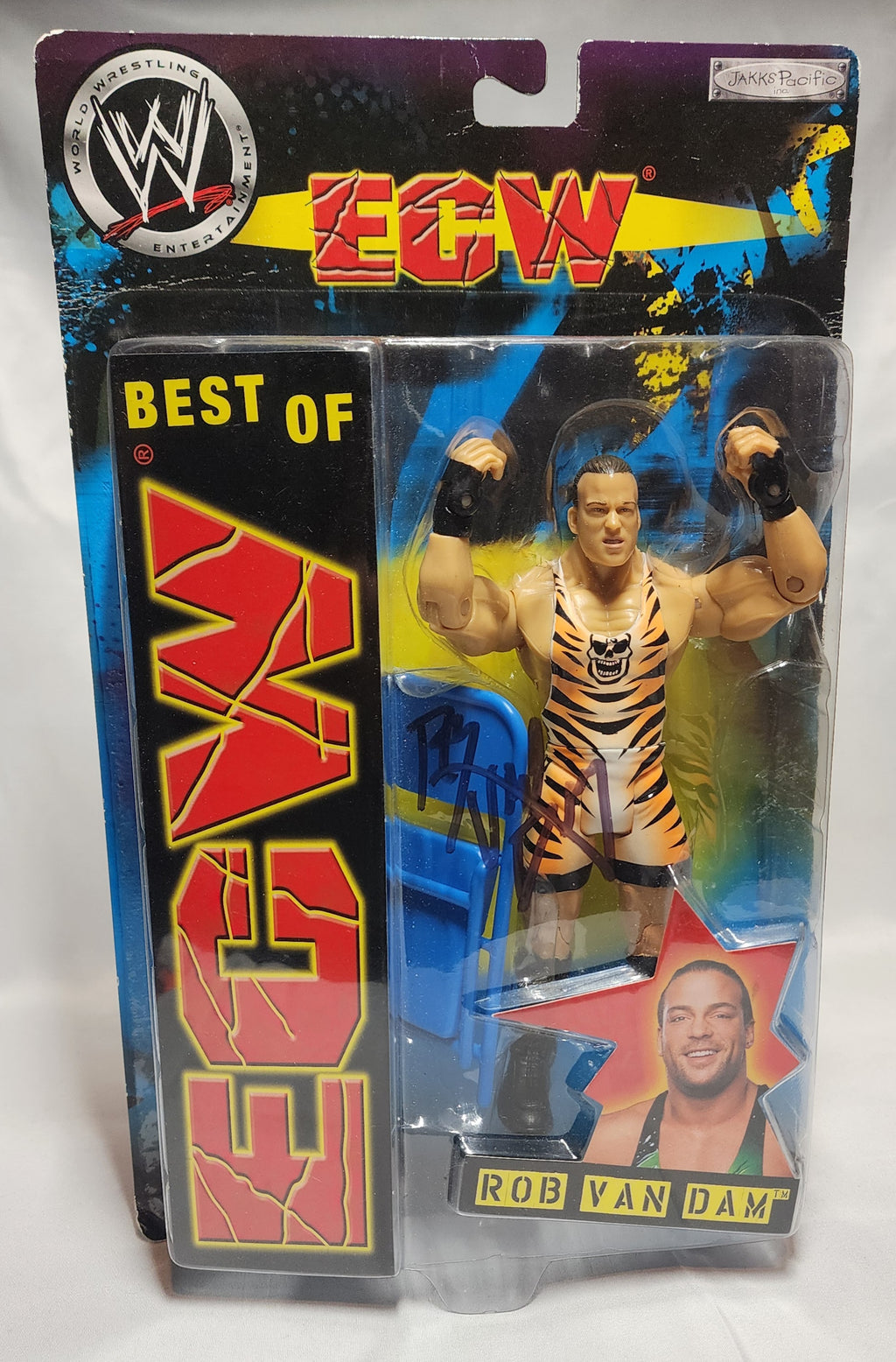 WWE Best Of ECW Rob Van Dam Action Figure Signed