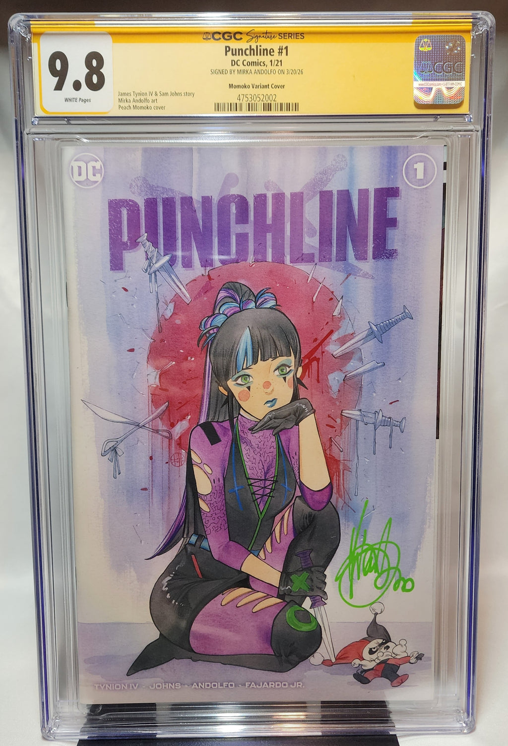 Punchline #1 CGC 9.8 Signature Series Signed