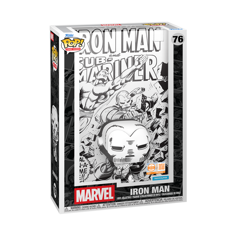 Pop! Marvel Comic Covers Iron Man #1 (Black & White) Grail Limited Edition