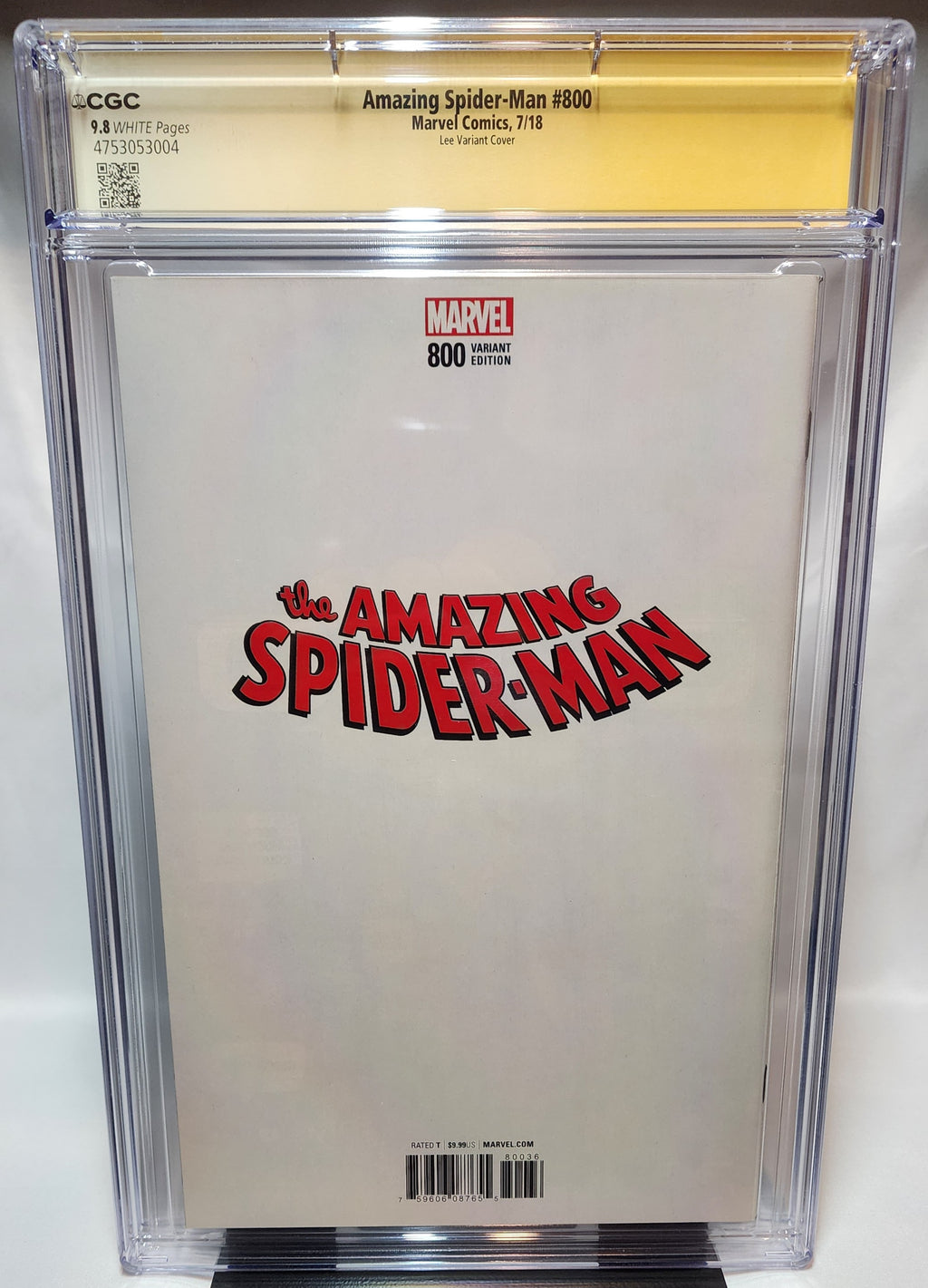 Amazing Spider-Man #800 CGC 9.8 Signature Series Signed