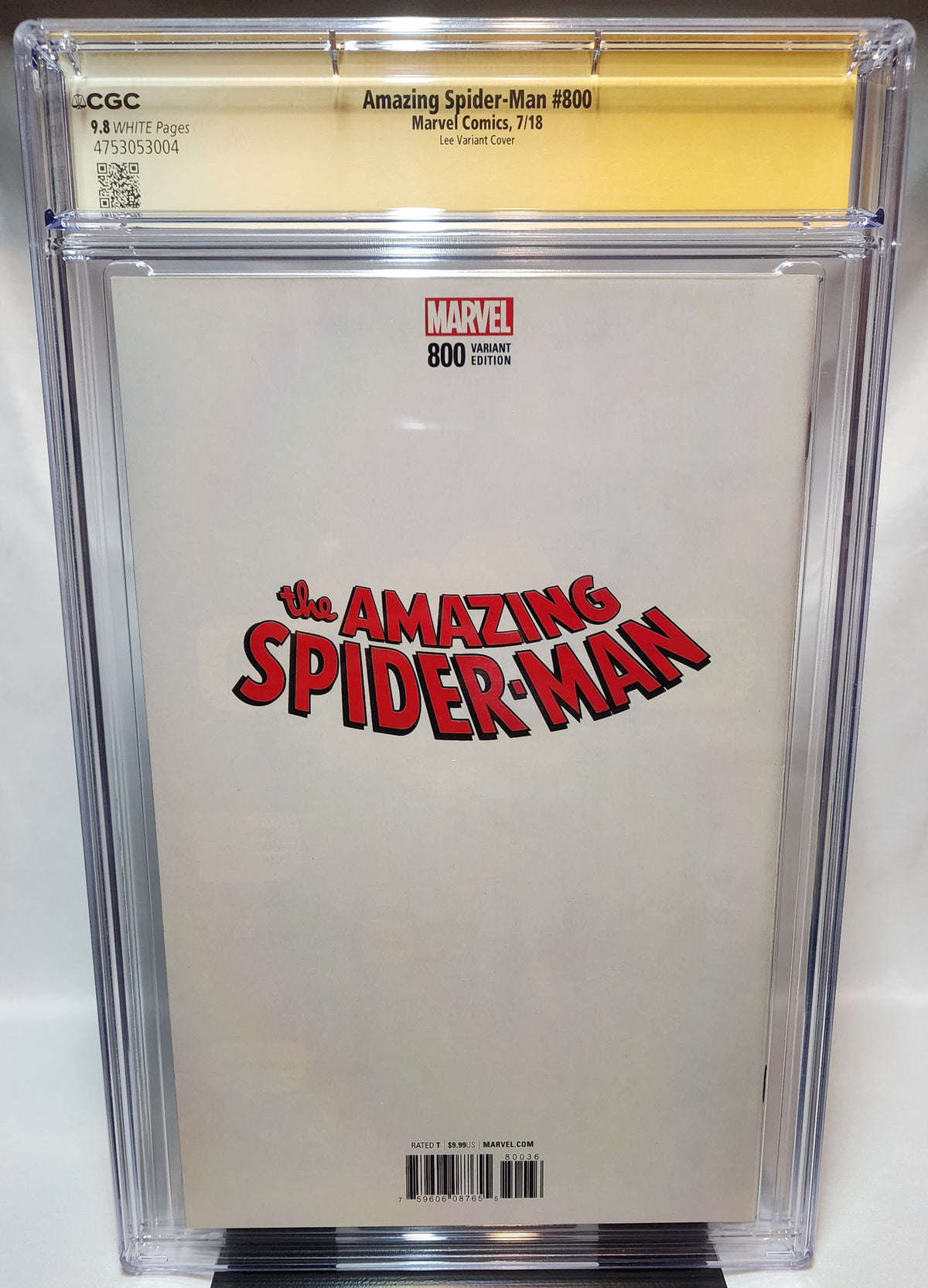 Amazing Spider-Man #800 CGC 9.8 Signature Series Signed