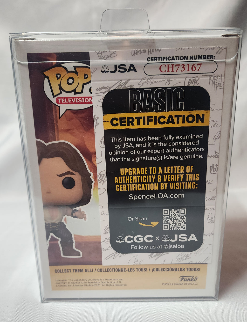 Pop Television Hercules The Legendary Journey's Hercules #1154 Signed