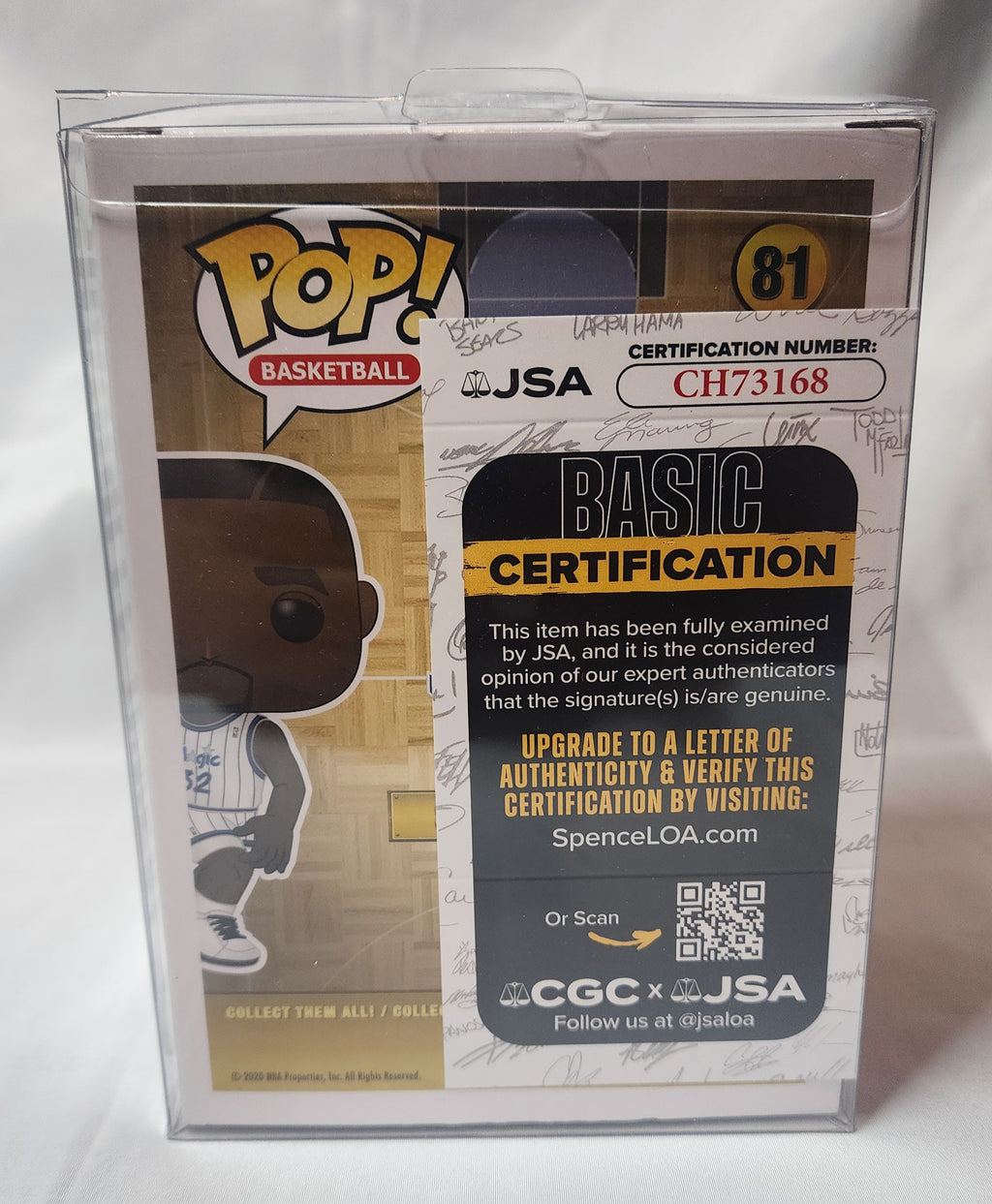 Pop Basketball Orlando Magic Shaquille O'Neal #81 Signed