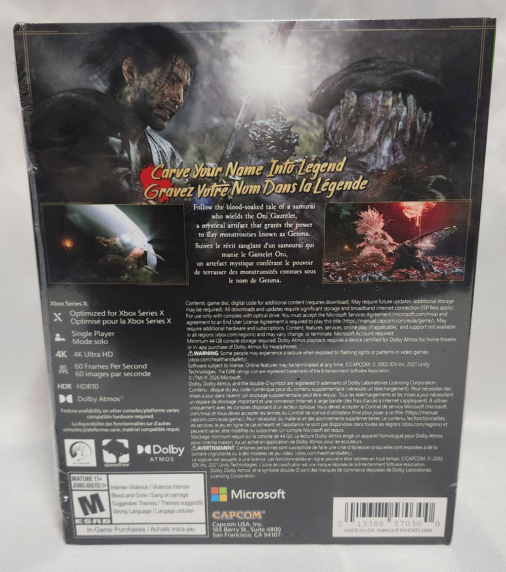 Onimusha Way of the Sword Steelbook Xbox Series X