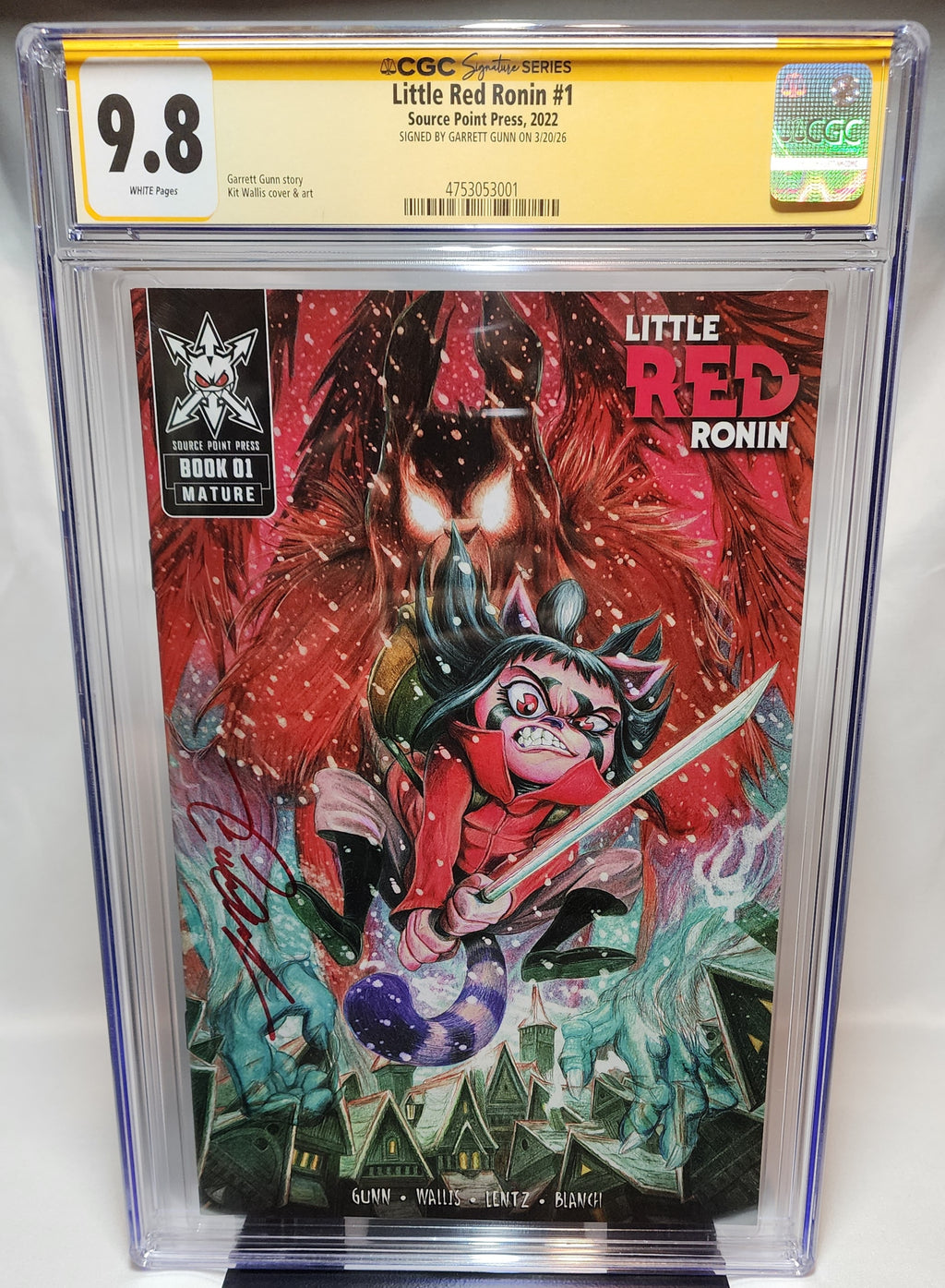 Little Red Ronin #1 CGC 9.8 Signature Series Signed
